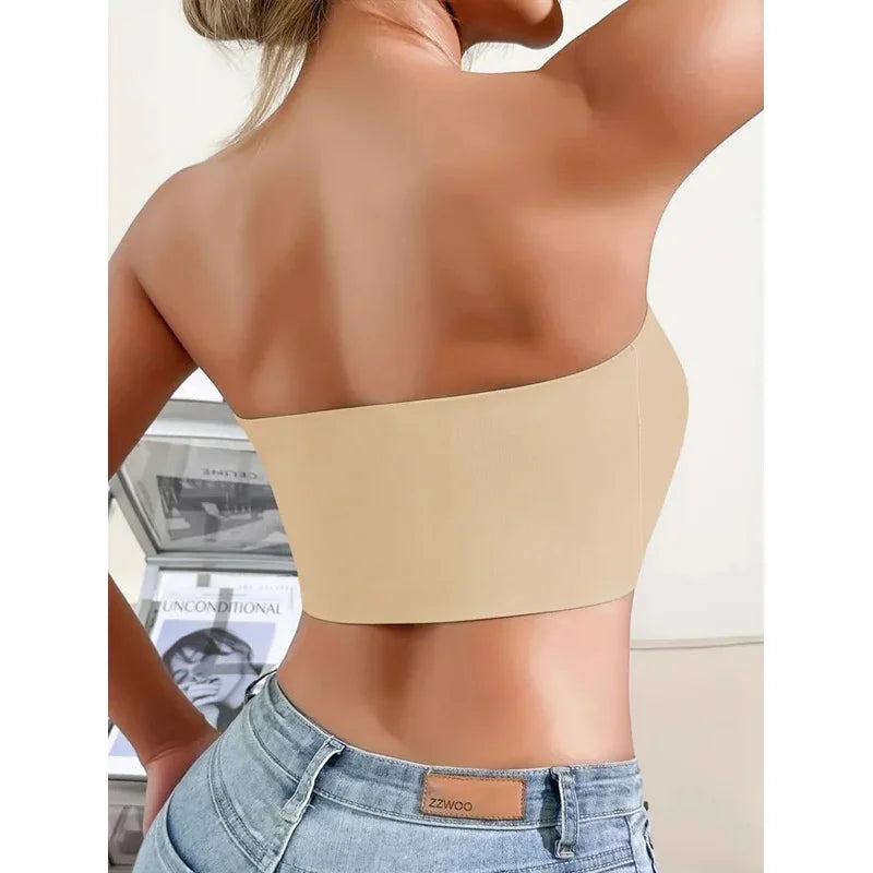 Strapless Seamless Front Button Bra