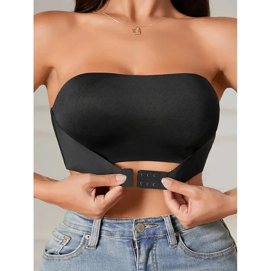 Strapless Seamless Front Button Bra